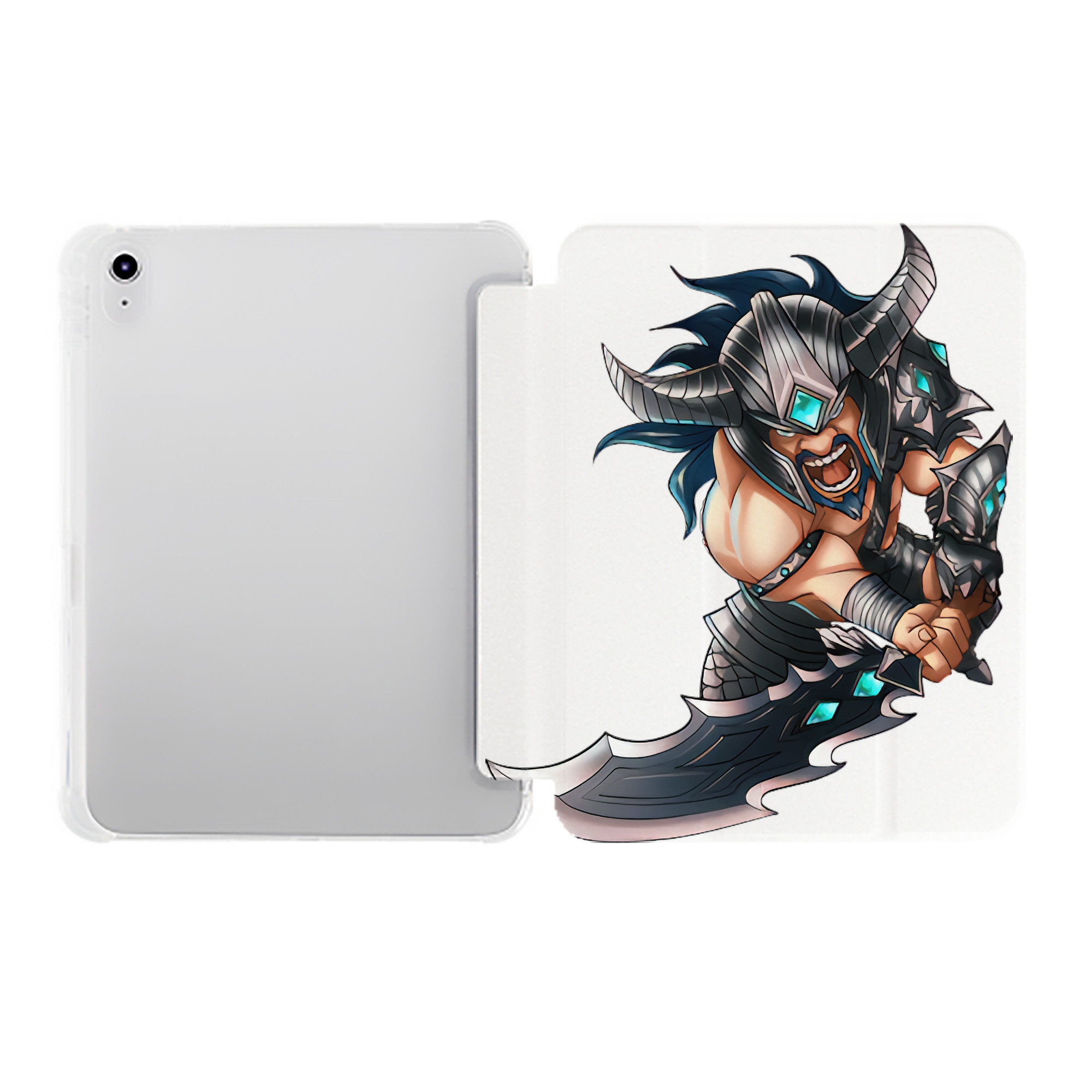（画像用） リーグ・オブ・レジェンド League of Legends LOL IPad ケース ペン収納付き 三つ折りスタンド PUレザー×シリコン 対応機種9.5/10.5/10.9インチ